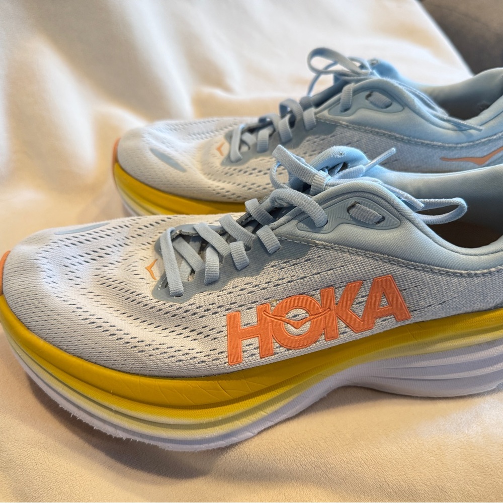 Hoka Bondi 8 summer song blue country air